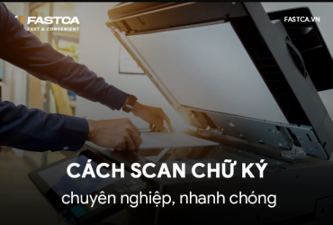 Cách scan chữ ký