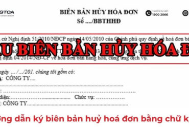 Quy trình ký biên bản hủy hóa đơn bằng chữ ký số cho doanh nghiệp