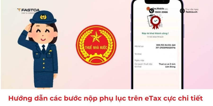 Hướng dẫn nộp phụ lục trên eTax