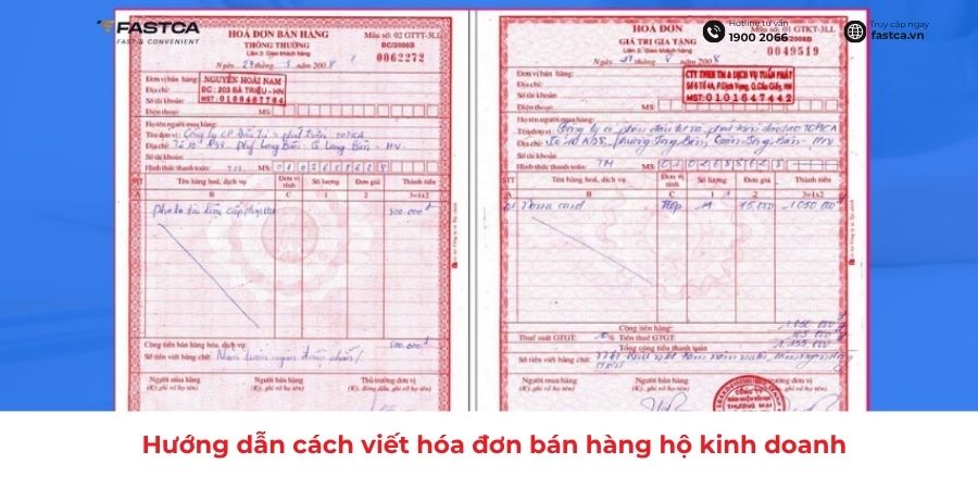 Hướng dẫn cách viết hóa đơn bán hàng hộ kinh doanh