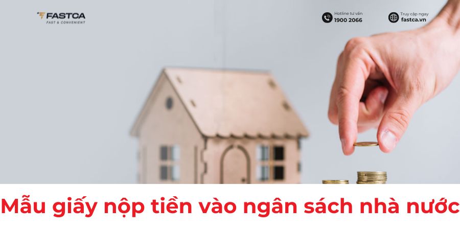 mẫu giấy nộp tiền vào ngân sách nhà nước