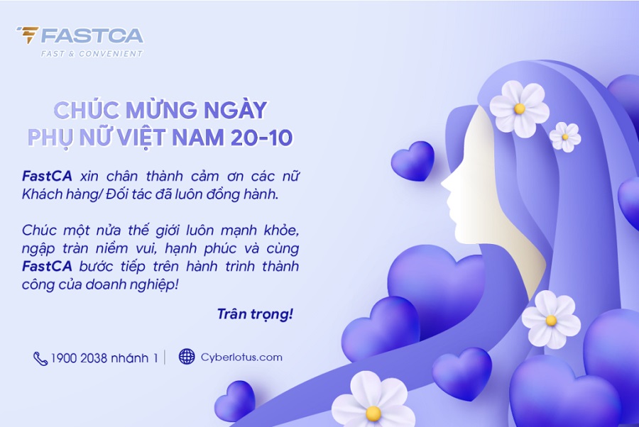 FastCA chúc mừng ngày Phụ nữ Việt Nam 20/10