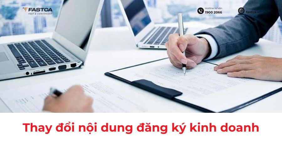 Các trường hợp phải thay đổi nội dung đăng ký doanh nghiệp