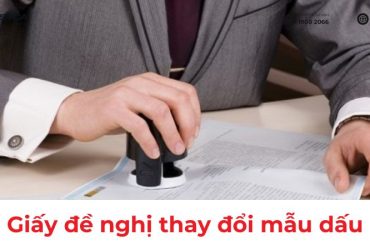giấy đề nghị thay đổi mẫu dấu, mẫu chữ ký