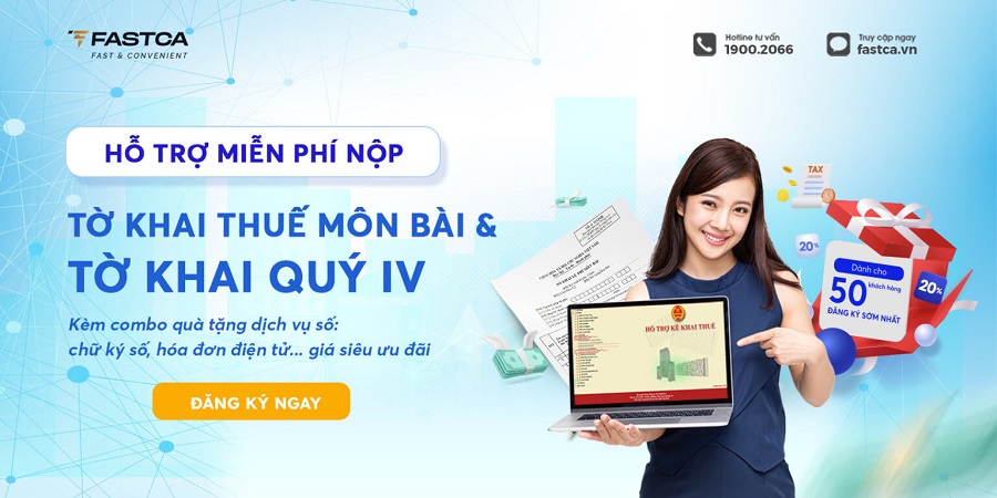 Hỗ trợ miễn phí nộp tờ khai thuế môn bài và tờ khai quý IV cho doanh nghiệp
