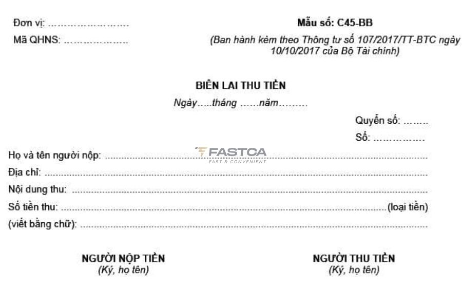 Mẫu biên lai thu tiền bảo hiểm y tế