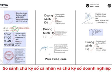 So sánh chữ ký số cá nhân và chữ ký số doanh nghiệp
