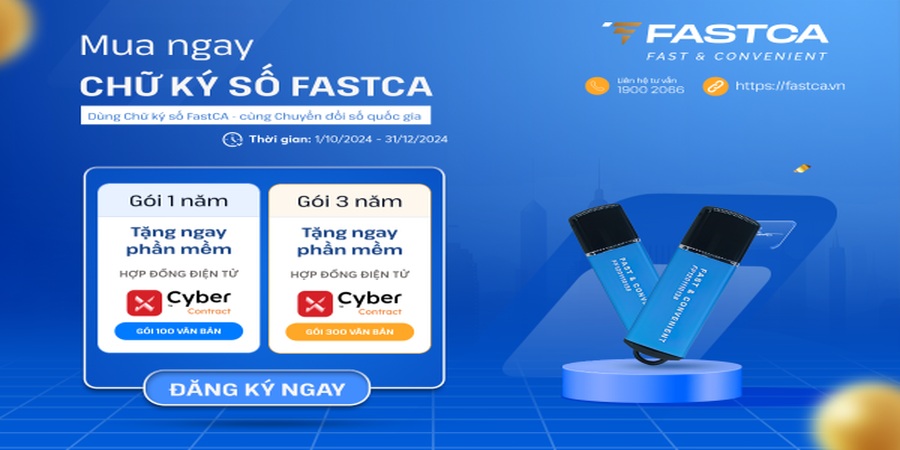 Dùng Chữ ký số FastCA – Cùng chuyển đổi số Quốc gia
