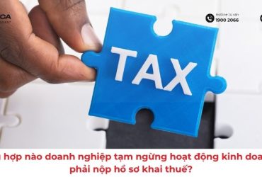 Trường hợp nào doanh nghiệp tạm ngừng hoạt động kinh doanh vẫn phải nộp hồ sơ khai thuế?
