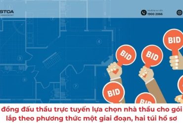 Mẫu hợp đồng đấu thầu trực tuyến lựa chọn nhà thầu cho gói thầu xây lắp theo phương thức một giai đoạn, hai túi hồ sơ