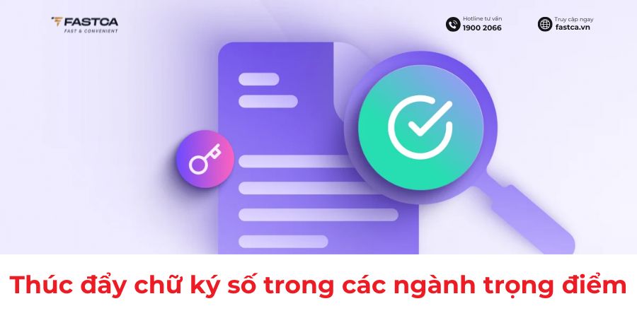 Ứng dụng chữ ký số trong các lĩnh vực trọng điểm giúp tối ưu hóa quy trình làm việc