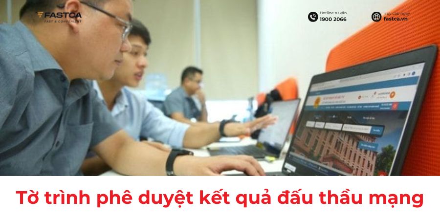 Mẫu Tờ trình đề nghị phê duyệt kết quả đấu thầu qua mạng