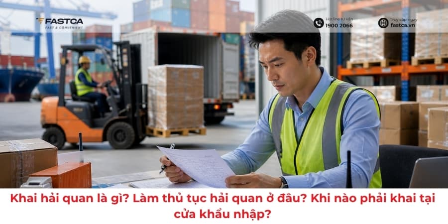 Khai hải quan là gì? Làm thủ tục hải quan ở đâu? Khi nào phải khai tại cửa khẩu nhập?