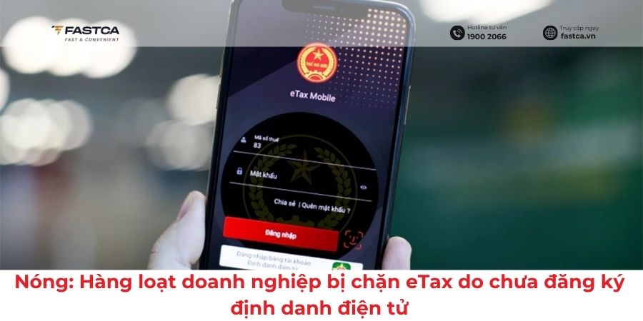 Nóng: Hàng loạt doanh nghiệp bị chặn eTax do chưa đăng ký định danh điện tử