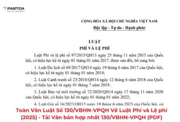 Toàn văn Luật số 130/VBHN-VPQH