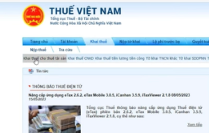 kê khai thuế cho thuê tài sản