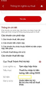 tra cứu nợ thuế tncn 2025
