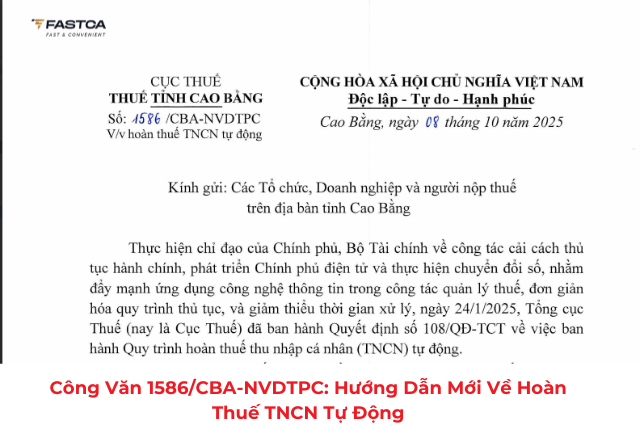 hoàn thuế tncn tự động