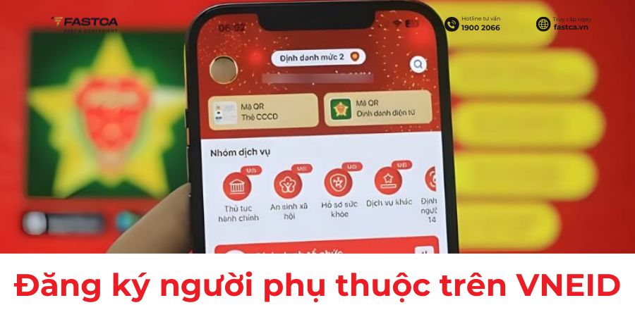 cách đăng ký người phụ thuộc trên vneid