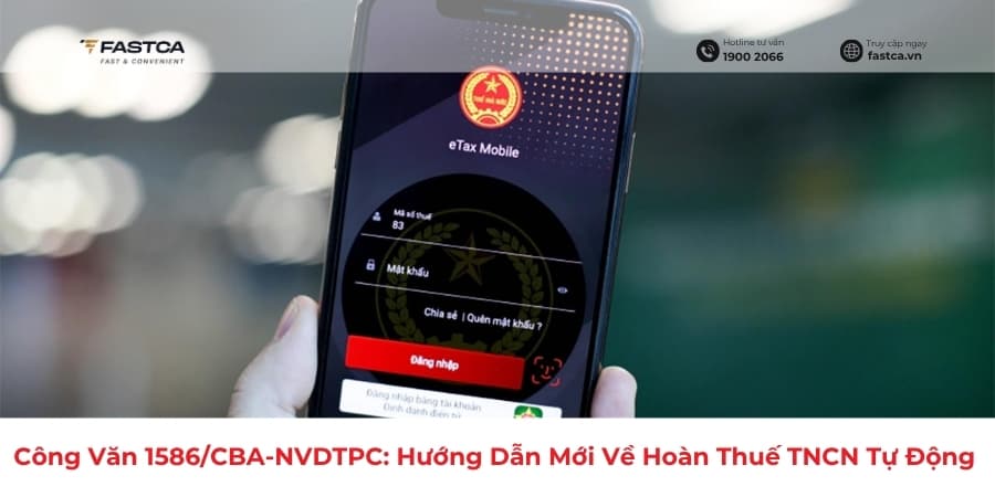 Công Văn 1586/CBA-NVDTPC: Hướng Dẫn Mới Về Hoàn Thuế TNCN Tự Động