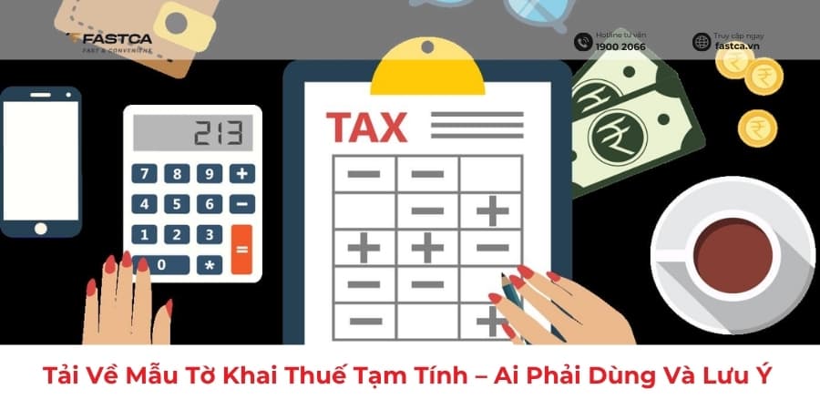 Tải Về Mẫu Tờ Khai Thuế Tạm Tính – Ai Phải Dùng Và Lưu Ý