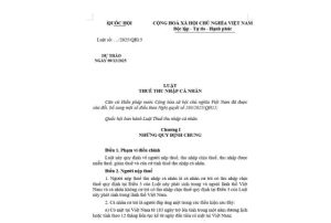 luật thuế thu nhập cá nhân sửa đổi 2025