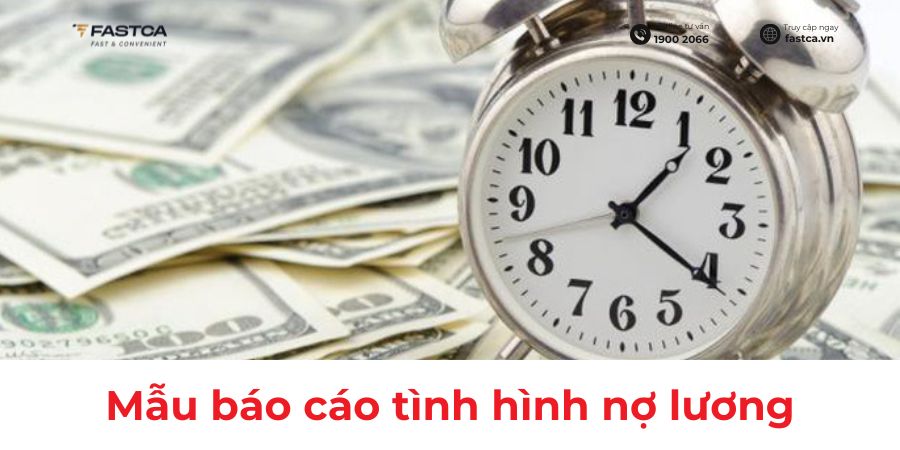 mẫu báo cáo tình hình nợ lương
