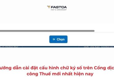 cấu hình chữ ký số