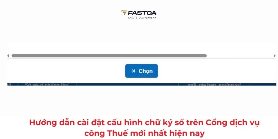 cấu hình chữ ký số