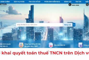nộp tờ khai quyết toán thuế tncn trên dịch vụ công