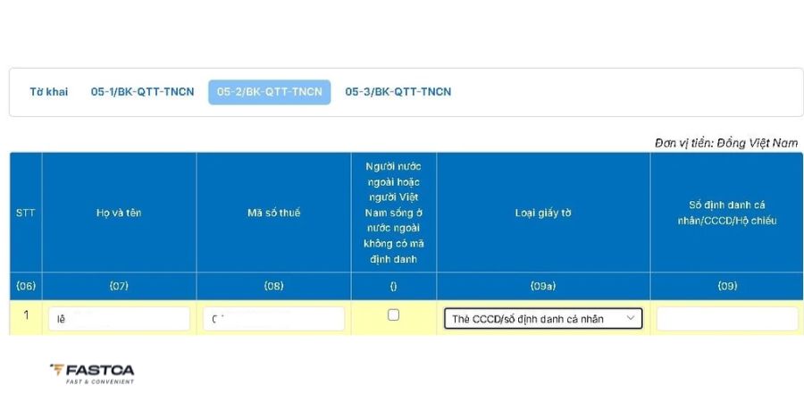 tổ chức nộp tờ khai quyết toán thuế tncn trên dịch vụ công - bước 10
