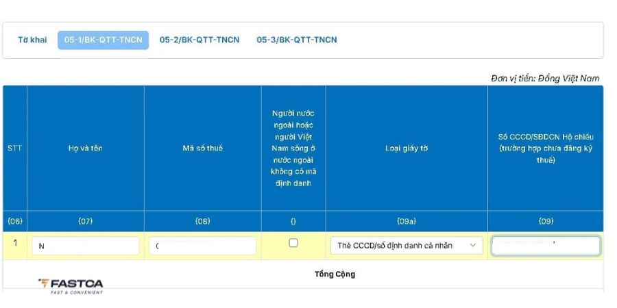 tổ chức nộp tờ khai quyết toán thuế tncn trên dịch vụ công - bước 8