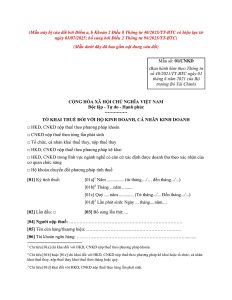 tờ khai thuế mẫu 01/CNKD