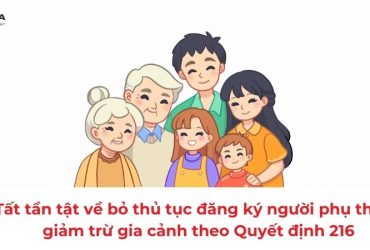 bỏ thủ tục đăng ký người phụ thuộc giảm trừ gia cảnh