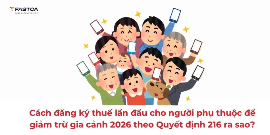 đăng ký thuế lần đầu cho người phụ thuộc