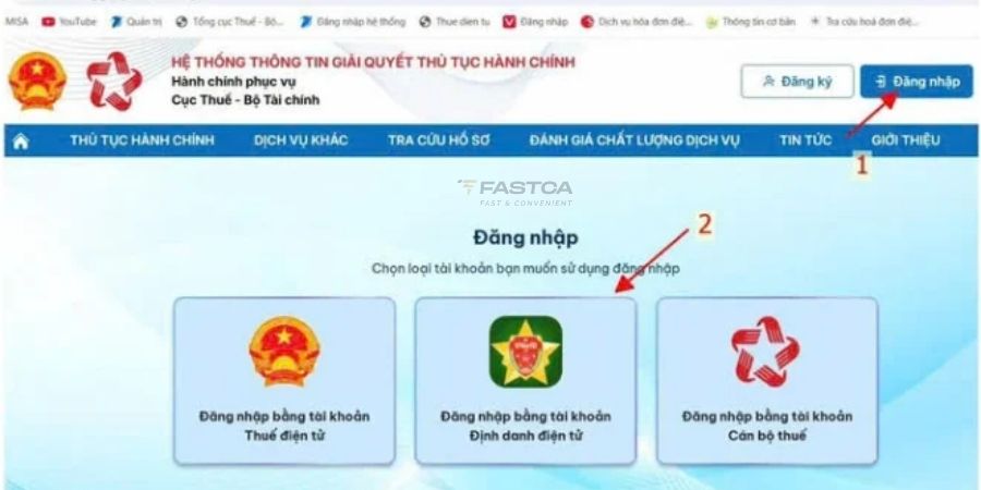 báo giảm người phụ thuộc trên dịch vụ công - bước 1