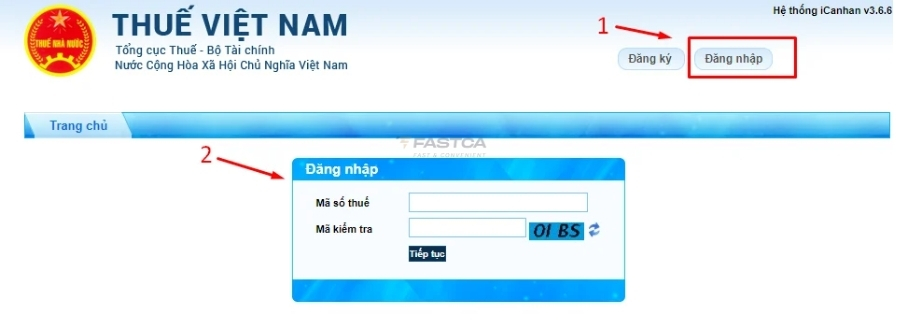 cách đăng ký người phụ thuộc đã có mã số thuế trên thuế điện tử - bước 2