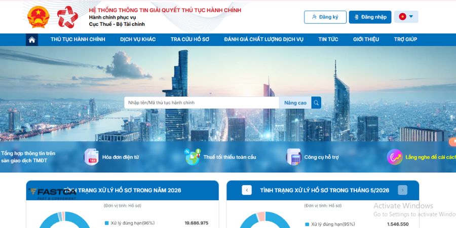 cách nộp bổ sung thuyết minh báo cáo tài chính trên dịch vụ công - bước 1
