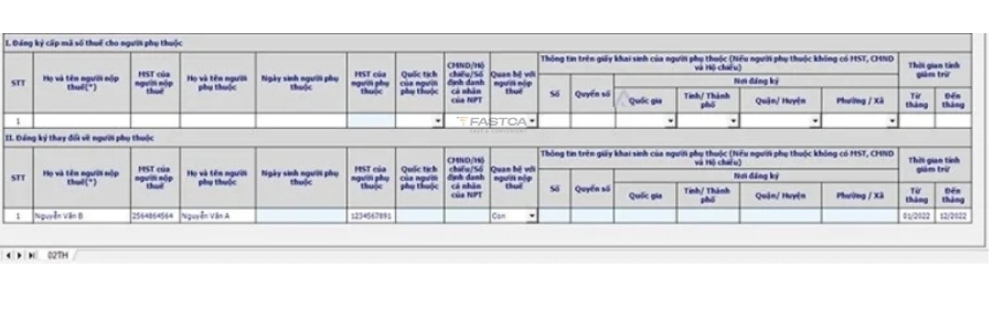 hướng dẫn cắt giảm người phụ thuộc trên htkk - bước 3