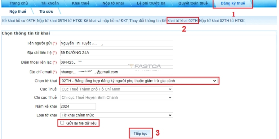 cách hủy người phụ thuộc trên thuế điện tử