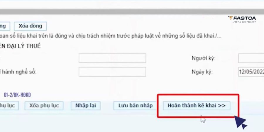 kê khai thuế hộ kinh doanh online qua thuế điện tử - bước 6