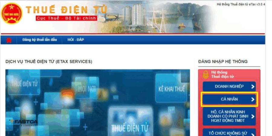 Kê khai thuế hộ kinh doanh quý I.2026 Qua cổng thông tin Thuế điện tử - bước 1