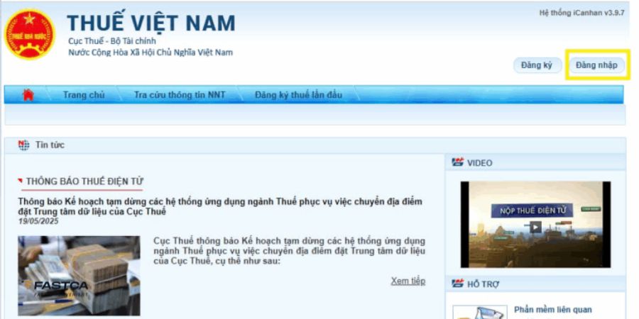 Kê khai thuế hộ kinh doanh quý I.2026 Qua cổng thông tin Thuế điện tử - Bước 2