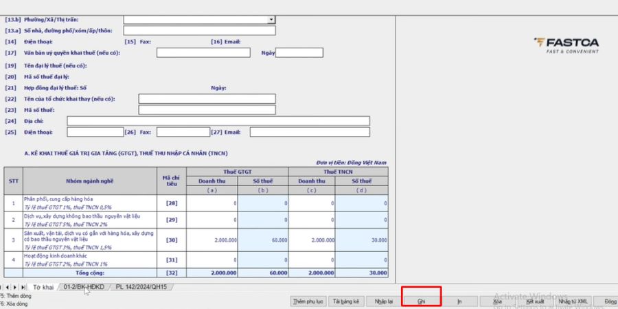 kê khai thuế hộ kinh doanh trên htkk - bước 5