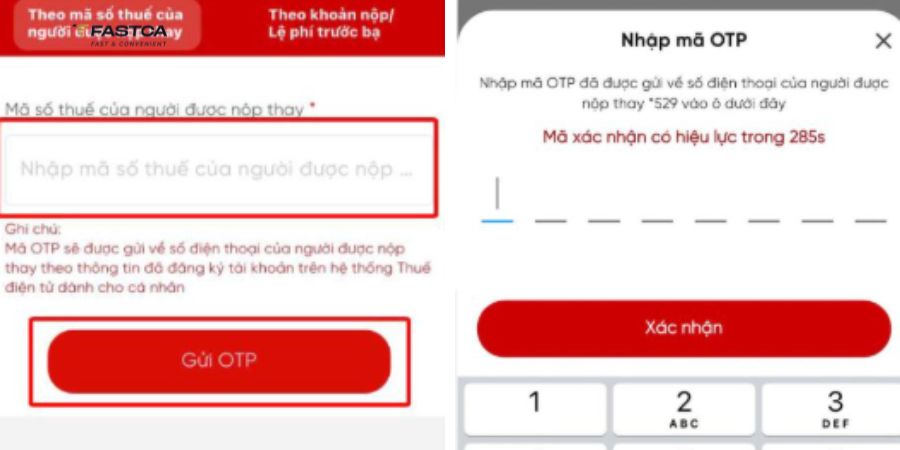 Cách nộp thuế thay cho hộ kinh doanh qua Etax Mobile - Bước 3