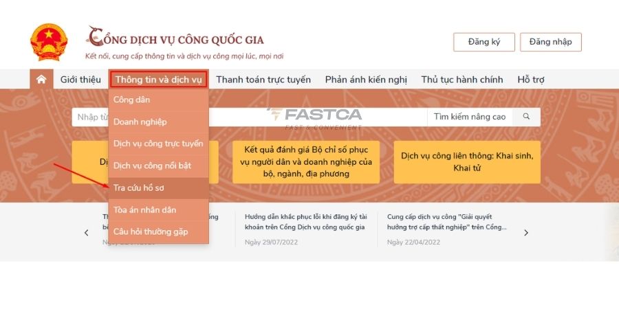 tra cứu đăng ký kinh doanh hộ kinh doanh qua dịch vụ công quốc gia - bước 1