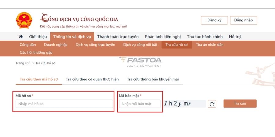 tra cứu đăng ký kinh doanh hộ kinh doanh qua dịch vụ công quốc gia - bước 2