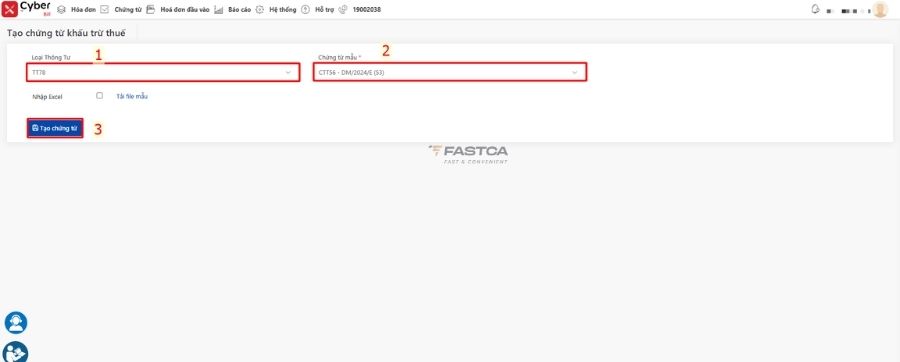 cách lập và xuất chứng từ khấu trừ thuế tncn từ phần mềm xcyber bill - 2