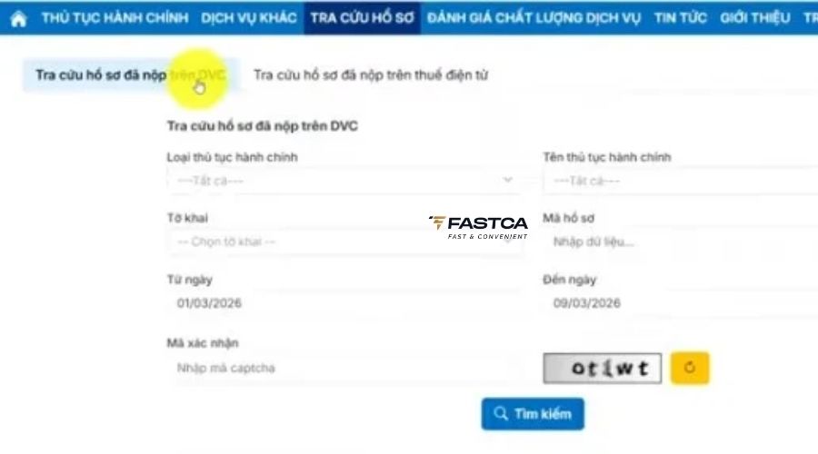 cách nộp lại báo cáo tài chính trên dịch vụ công - bước 3.2
