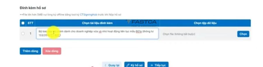 cách nộp lại báo cáo tài chính trên dịch vụ công - bước 4.4